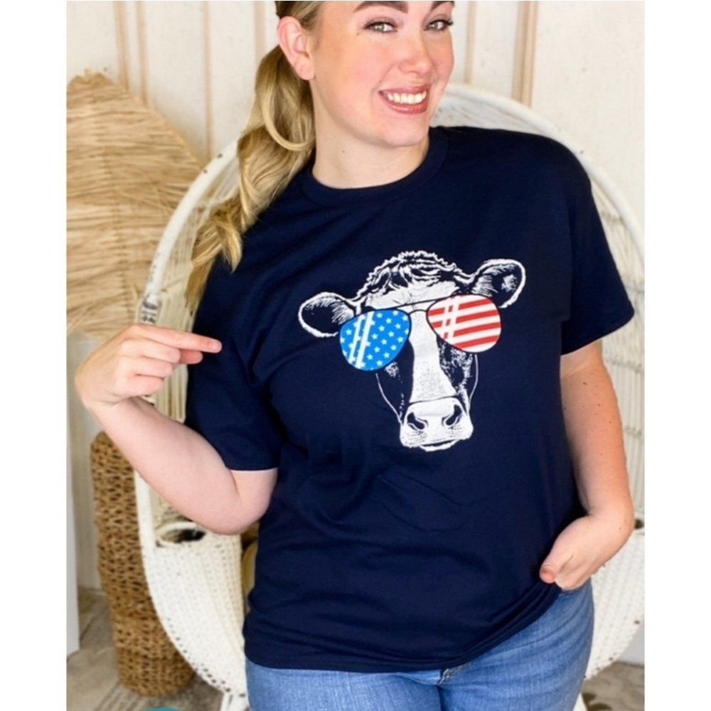 NEW Fourth of July Heifer Tee